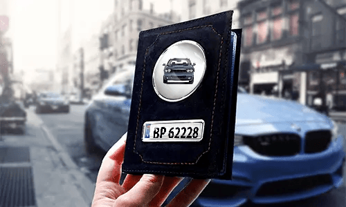 Car documents holder black
