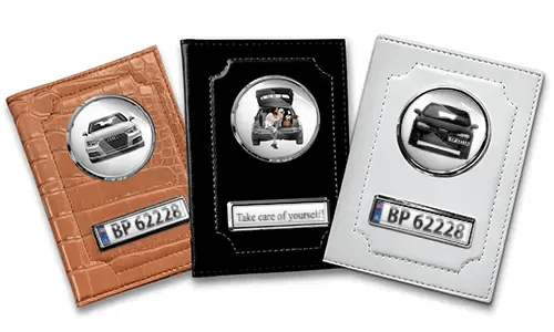 Car documents holder lying