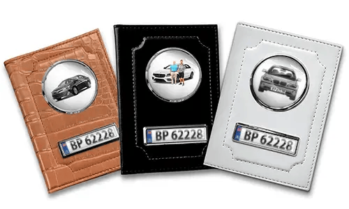 Car documents holder lying