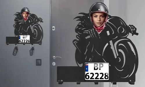 gallery-keyholder-wall-motorcycle-rider-skeleton-face-license-plate-and-text-printed-2