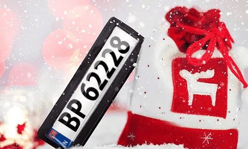 license plate magnet as a gift