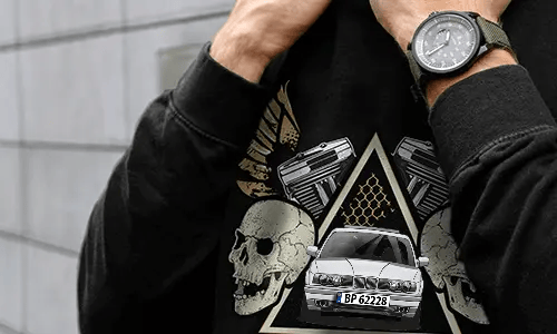 auto pullover Schwarz mit schwarzem Auto pullover auto