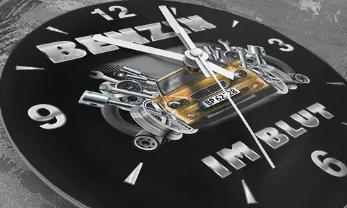 wanduhr auto 