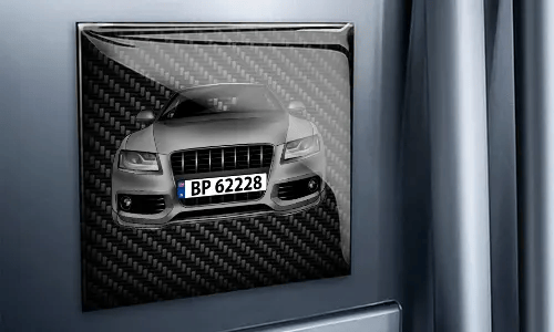 foto magnet mit dem Hund auf dem Wand personalisierte magnete