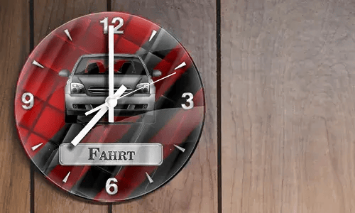 wanduhr mit foto auf dem Holz Wand wanduhr mit eigenem bild