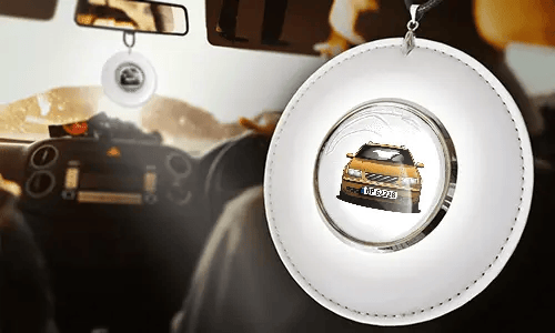 autospiegelanhänger mit foto weiß in Auto individueller Rückspiegelanhänger