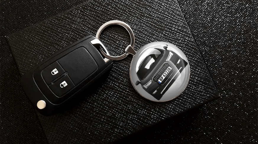 Keychain round individual