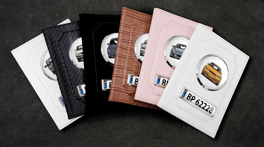 Car Documents Holder Pink