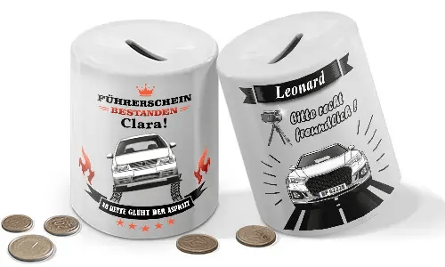 Spardose mit Namen